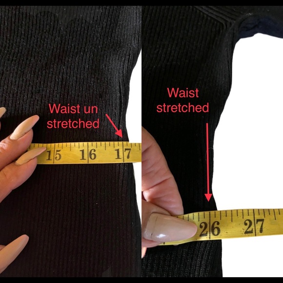 NINA LEONARD | Ribbed Knit Bell Sleeve Sweater Above- Knee Round Neckline Dress - Picture 12 of 16